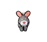 MON AMI LUKI - Jouet Peluche Forme Singe ou âne ou Vache - Gris - Chien - 30CM