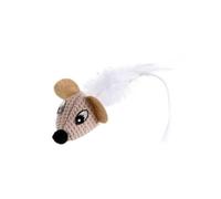 MON AMI LUKI - Jouet Souris Funny + Plumes - 6X3X3CM