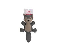 MON AMI LUKI - Jouet Textile Forme Chat et Renard - Gris - Chien - 35CM