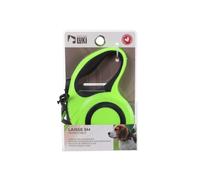 Mon ami Luki - Laisse Retractable Sangle REFLECHISSANTE-Chiens 40KG - Jaune Fluorescent - 5M - Jaune Fluorescent - 500 CM
