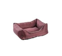 MON AMI LUKI - Panier RECTANGULAIRE Impermeable ET ANTIDERAPANT - Lie DE VIN - Chien - 75x58x19CM