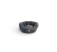 Mon ami Luki - Panier Rond antiderapant Velours cotele Couleur Gris - pour Chien - 100% Polyester