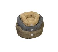 Mon ami Luki - Panier Rond antidérapant Velours côtelé Sable - pour Chien - 100% Polyester