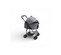 MON AMI LUKI - Poussette pliable premium grand modèle chien & chat - GRIS - CHIEN ET CHAT - 101X64X50