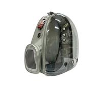 MON AMI LUKI - Sac A Dos DE Transport Transparent - Gris - Chien et Chat - 41X33X25CM