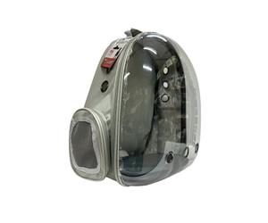 MON AMI LUKI - Sac A Dos DE Transport Transparent - Gris - Chien et Chat - 41X33X25CM