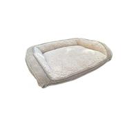 Mon ami Luki - Sofa antidérapant Tissus - Dessus Mouton - Beige - Chien - 90X63X19