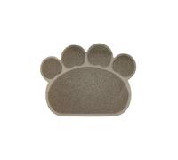 Mon ami Luki - Tapis PATOUNE GAMELLE ET LITIERE 45X60CM - Taupe - Chien - 45X60CM