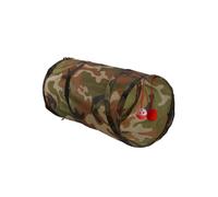 MON AMI LUKI - Tunnel rétractable avec Jouet et grelot - Kaki - Chat - 50X25X25CM