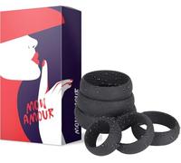 MON AMOUR Anneaux Pénis - Plaisir Intense pour Couple - Lot de 6 (Diamètres Variés) - Silicone Premium - Anneau de Penis - Plus d'Endurance et de Sensations - Qualité Supérieure