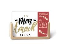 Mon Amour Calendrier de bureau 2022 avec citation My Love 12 mois