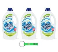 Mon Amour Odor Protection Lot de 3 lessives anti-odeurs - Lessive liquide pour machine à laver - Formule améliorée avec parfum supplémentaire, 39 lavages 1560 ml + porte-clés Beni Culinari gratuit
