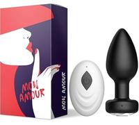 Mon Amour - Plug Anal Vibrant Télécommandé - 10 Modes de Vibration - Contrôle à Distance pour Stimulation Personnalisée - Silicone Hypoallergénique - Étanche IPX7 - Rechargeable USB