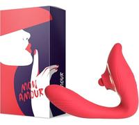 Mon Amour - Stimulateur 2-en-1 Bille Tapante et Vibration - 10 Modes de Tapping et 10 Modes de Vibration - Silicone Doux et Hypoallergénique - Étanche IPX7 - Rechargeable USB