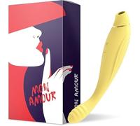 Mon Amour - Stimulateur 2 en 1 Succion et Vibration - 10 Modes de Succion et 10 Modes de Vibration - Silicone Doux Hypoallergénique - Étanche IPX7 - Rechargeable USB - Intense
