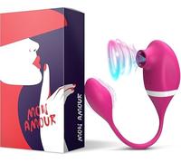 Mon Amour - Stimulateur Yummi 2-en-1 succion et œuf vibrant - 7 modes de succion - 10 vibrations - Silicone médical - Rechargeable - Étanche IPX65 - Flexible - 60 min d’autonomie