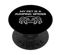 Mon Animal de Compagnie est Une araignée sauteuse PopSockets PopGrip Adhésif