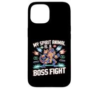 Mon Animal Spirituel est Un Dragon de Jeu rétro de Combat de Boss Coque pour iPhone 15