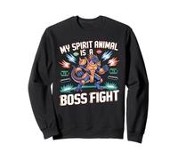 Mon Animal Spirituel est Un Dragon de Jeu rétro de Combat de Boss Sweatshirt