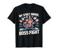 Mon Animal Spirituel est Un Dragon de Jeu rétro de Combat de Boss T-Shirt
