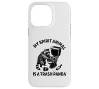 Mon Animal Spirituel est Un Fan de mèmes Trash Panda Raccoon Coque pour iPhone 14 Pro Max