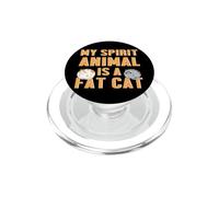 Mon Animal Spirituel est Un Gros Chat Chonk Animals Paw Meow PopSockets PopGrip pour MagSafe