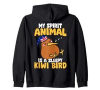 Mon Animal Spirituel est Un Oiseau Kiwi endormi et drôle Sweat à Capuche