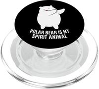 Mon Animal Spirituel est Un Ours Polaire PopSockets PopGrip pour MagSafe