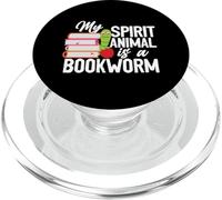 Mon animal spirituel est un ver de bibliothèque PopSockets PopGrip pour MagSafe