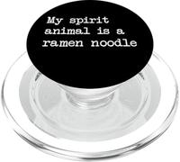 Mon animal spirituel est une nouille ramen Funny Ramen Minimalist PopSockets PopGrip pour MagSafe