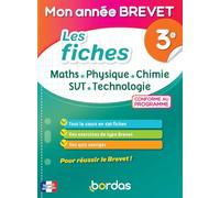 Mon année Brevet - Fiches 3e Maths - Physique-Chimie - SVT - Technologie - Brevet 2027