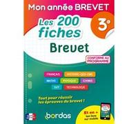 Les 200 Fiches Brevet 3e - Des fiches détachables pour réviser efficacement tout le programme - Mon année brevet 2025