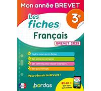 Mon Année Brevet Les fiches Français 3e