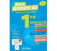 Mon Année de 1re Spécialités Sciences + Enseignements communs - David Dubus - Bordas - broché - Scolaire / Universitaire