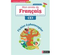 Mon année de francais - CE1 - Fichier à photocopier - Editions 2025 - Françoise Picot - Nathan - broché - Scolaire / Universitaire