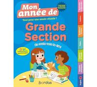 Mon Année de Grande Section - En route vers le CP - Grande Section 5-6 ans | Cahier d'activités conforme au nouveau programme : maths, lecture, écriture, graphisme, anglais, autocollants