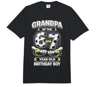 Mon Anniversaire, garçon, J'avais 6 Ans, Maintenant J'Ai 7 Ans, Six Seven Soccer 67, Grand-père Comfort Colors Adult Heavyweight T-Shirt