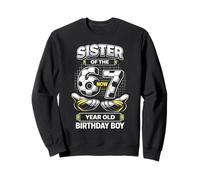Mon Anniversaire, garçon, J'avais 6 Ans Maintenant J'Ai 7 Ans Six Seven Soccer 67 Sister Sweatshirt