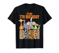 Mon Anniversaire, Mon père, Gardien de Zoo, Escouade animalière et animalière de 7 Ans T-Shirt