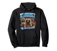 Mon Anxiété Est Chronique Chibi Capybara Sweat à Capuche