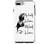 Mon anxiété est Chronique mais ma personnalité est emblématique et drôle Coque pour iPhone 7 Plus/8 Plus