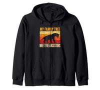 Mon Arbre généalogique Meet The Ancestors Gorgonopsian Retro Sweat à Capuche