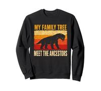 Mon Arbre généalogique Meet The Ancestors Gorgonopsian Retro Sweatshirt