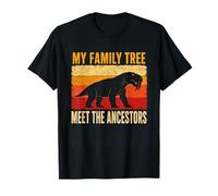 Mon Arbre généalogique Meet The Ancestors Gorgonopsian Retro T-Shirt