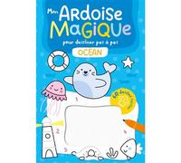 Mon ardoise magique pour dessiner pas à pas - L'Océan - 60 dessins faciles - Collectif - 1 2 3 Soleil - cartonné - Document jeunesse