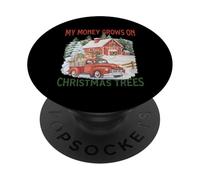 Mon Argent Pousse sur Les Arbres de Noël PopSockets PopGrip Adhésif