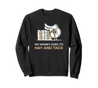 Mon Argent va à Hay and Tack Equestrian Mom Sweatshirt