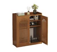 Mon Armoire routeur WiFi avec ventilation et cordons multi-couches pour la maison, le bureau Sto (marron, 59 x 25 x 82 cm)