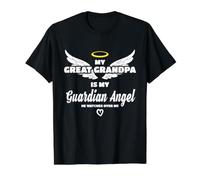 Mon arrière Grand-père, Mon Ange, il me Regarde en mémoire T-Shirt Graphique avec Valeur
