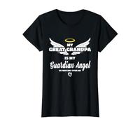 Mon arrière Grand-père, Mon Ange, il me Regarde en mémoire T-Shirt Graphique avec Valeur